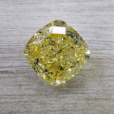 5.01ct Fancy Yellow Cushion SI1 GIA