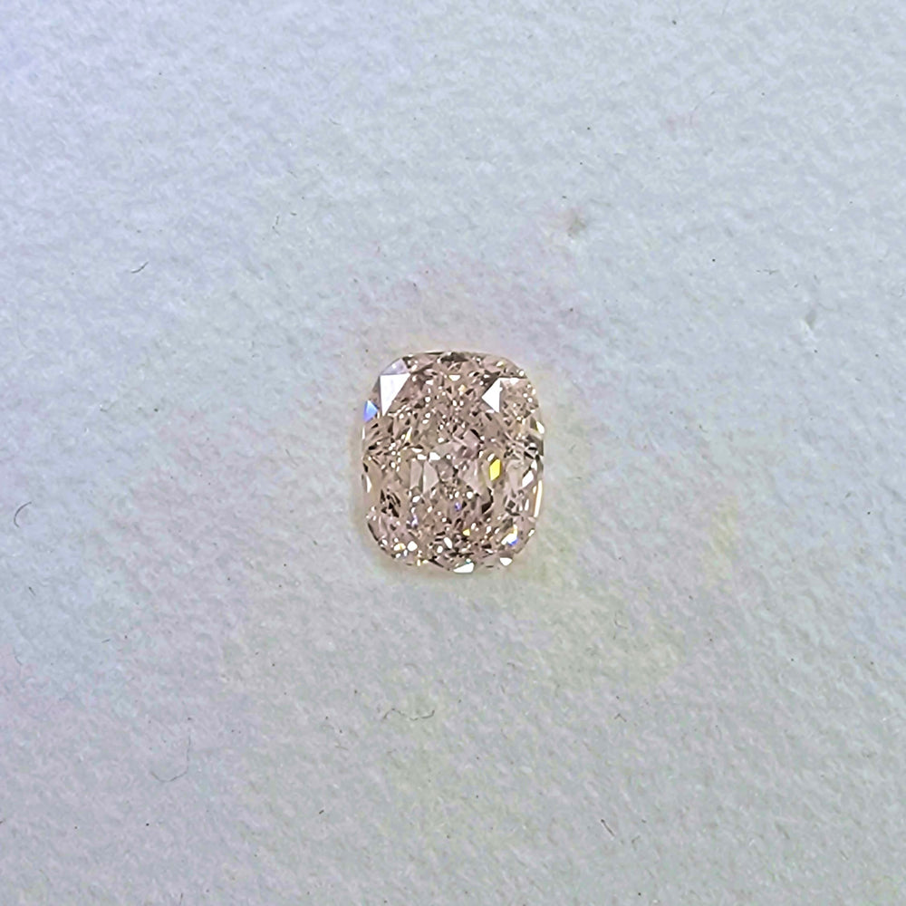 1.05ct Light Pink Cushion Diamond Internally Flawless GIA