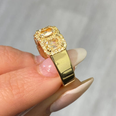 3.54ct Five Stone Halo Band