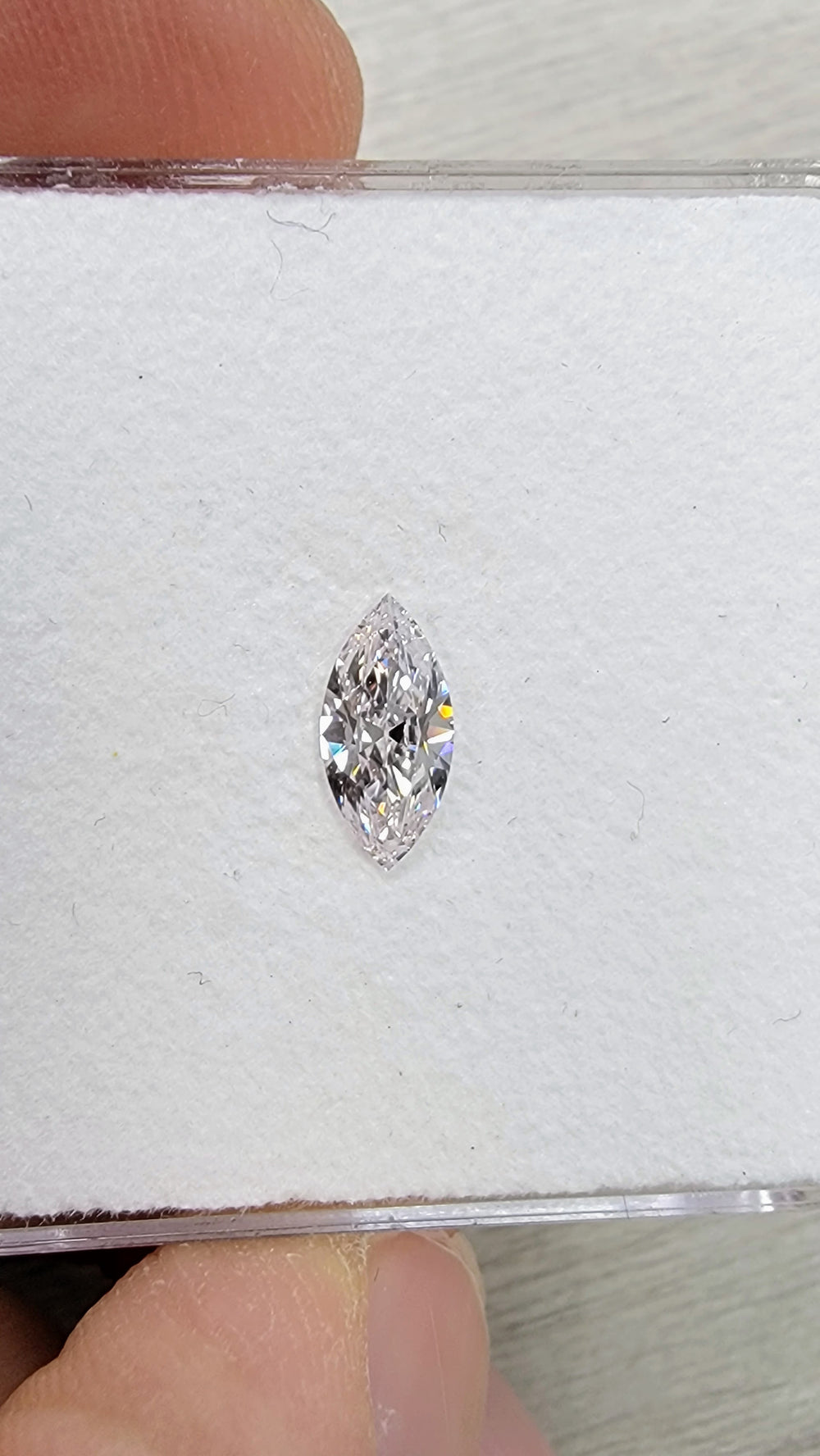 0.59 Faint Pink Marquise Diamond GIA