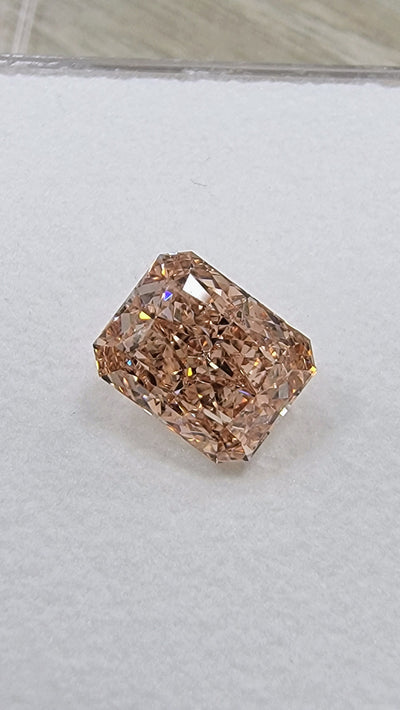 2.01ct Fancy Brown Pink Elongated Radiant VS1 GIA