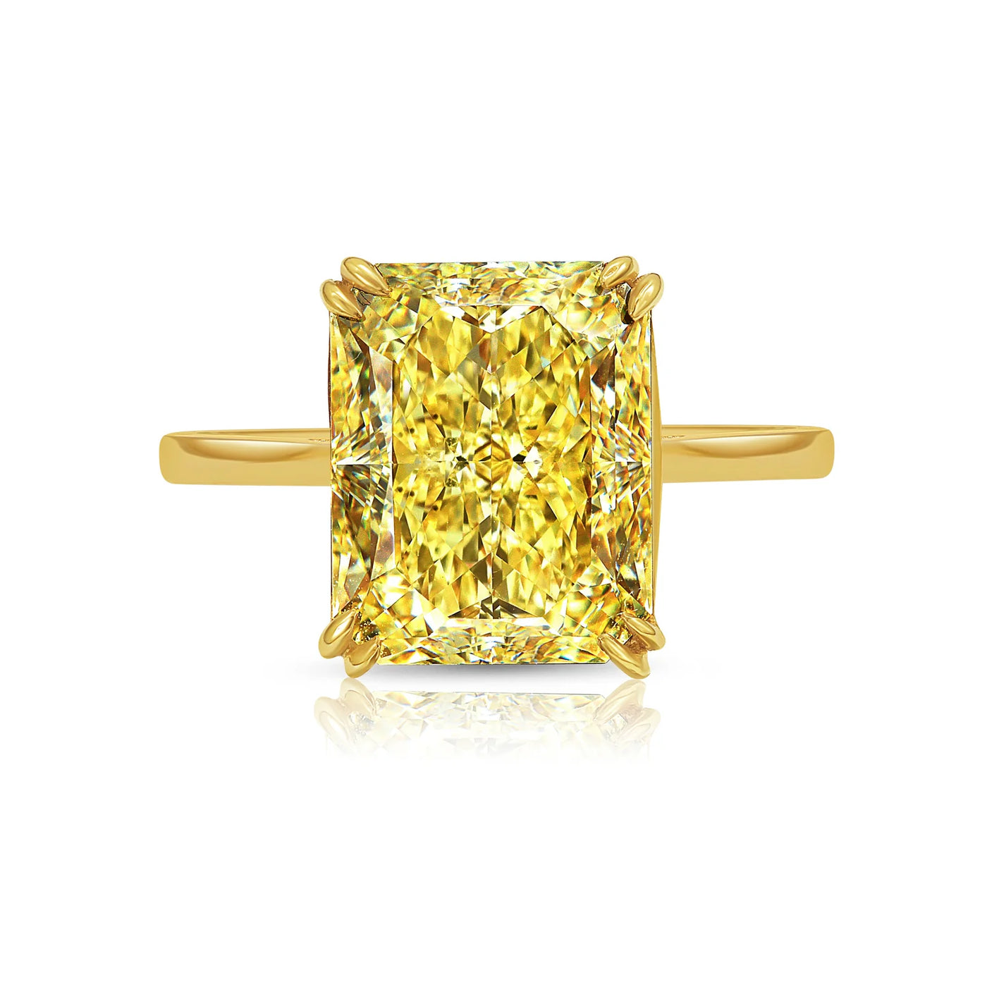 5.74ct Fancy Yellow Elongated Radiant VVS1 GIA