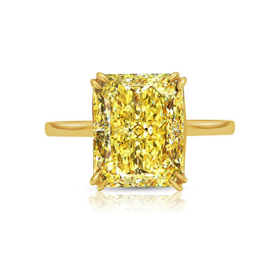 5.74ct Fancy Yellow Elongated Radiant VVS1 GIA