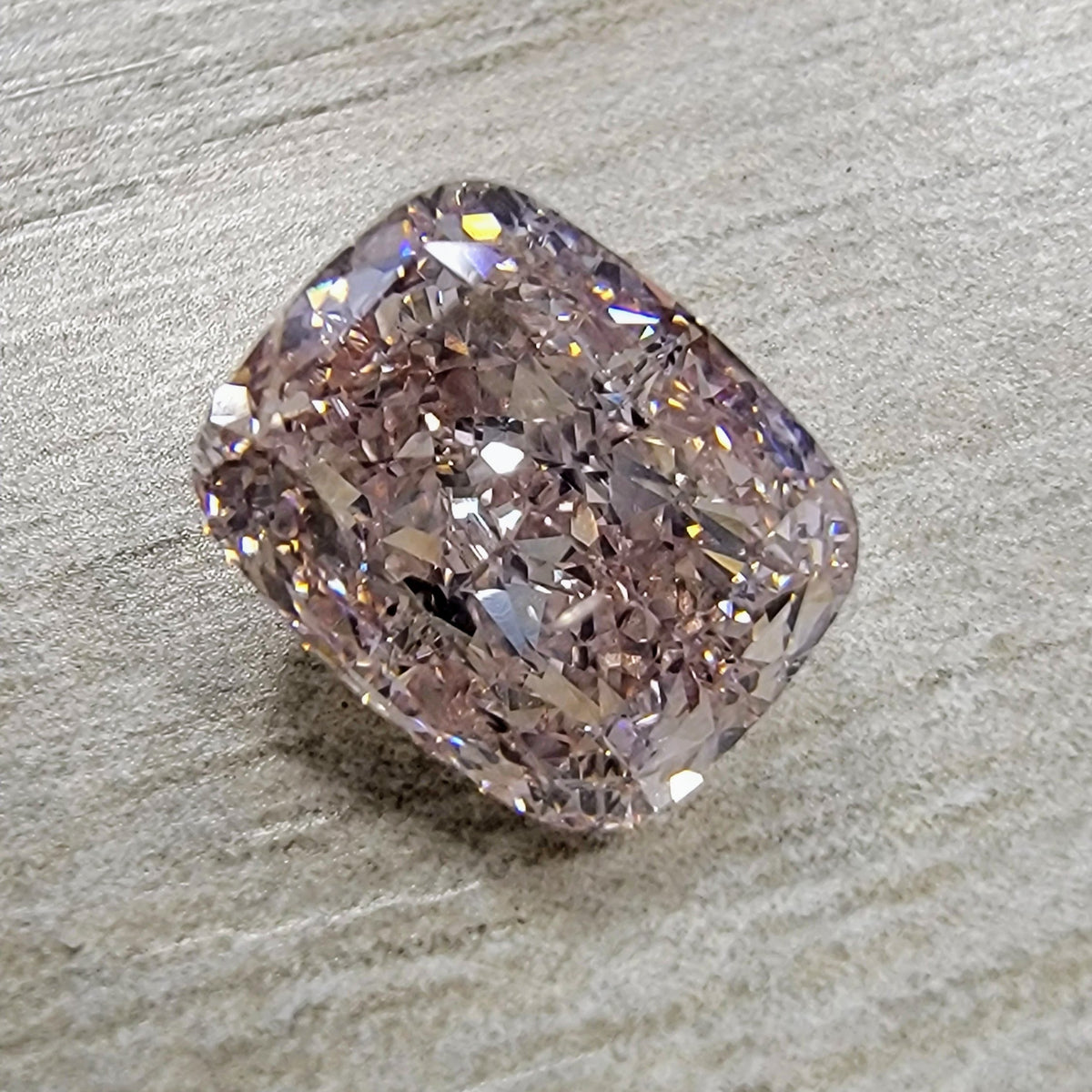 2.01ct Fancy Light Brown Pink Cushion Diamond SI2 GIA