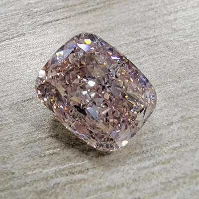 2.01ct Fancy Light Brown Oink Cushion SI2 GIA