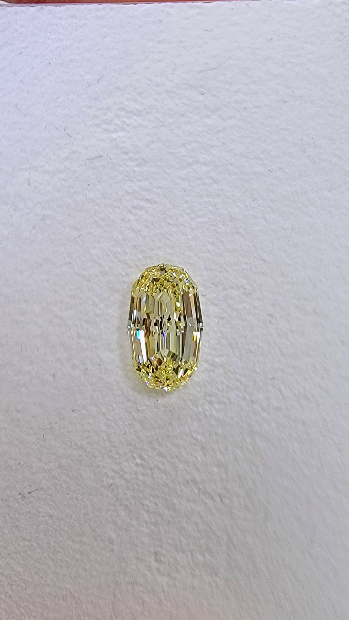 2.06ct Light Yellow Oval Step Cut VS1 GIA