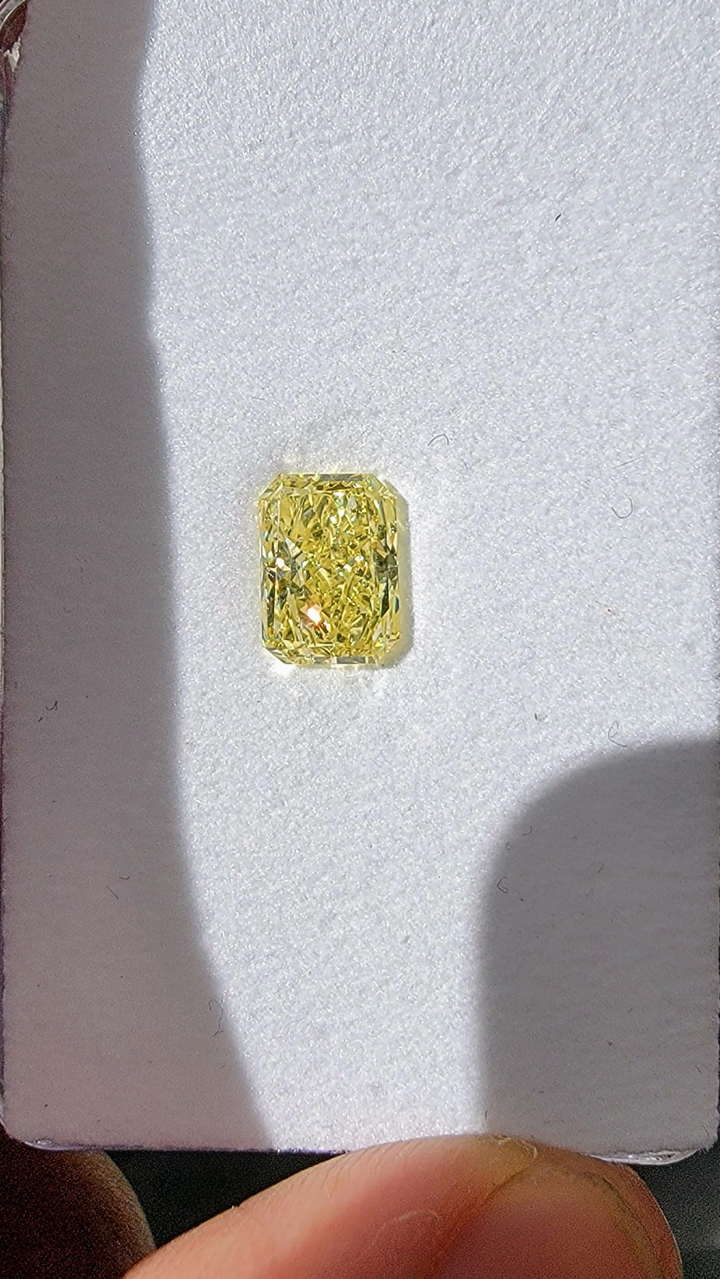 2.02ct Fancy Yellow Elongated Radiant VS1 GIA