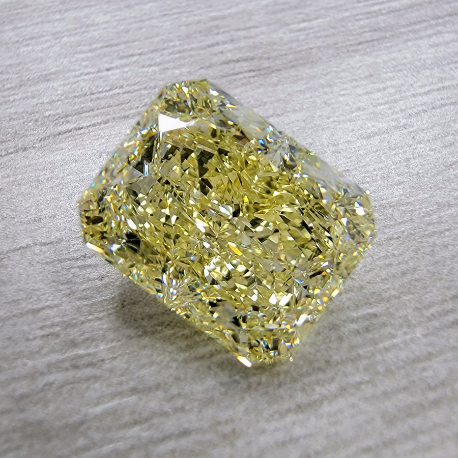 5.74ct Fancy Yellow Elongated Radiant Diamond VVS1 GIA
