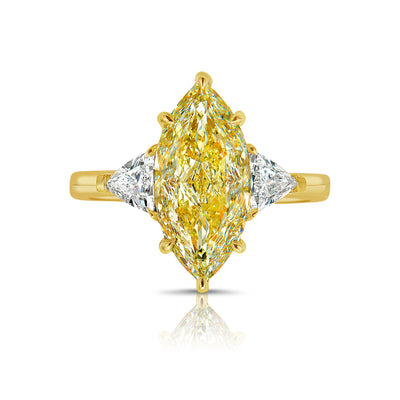 3.34ct Light Yellow Marquise VS2 GIA