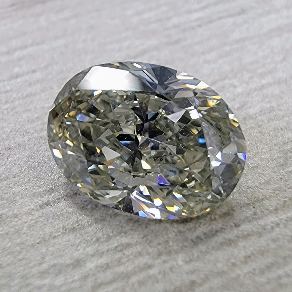1.22ct Fancy Light Gray Oval Diamond SI2 GIA