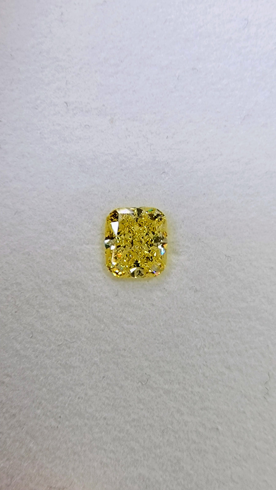 1.54ct Fancy Intense Yellow Cushion Diamond VS2 GIA