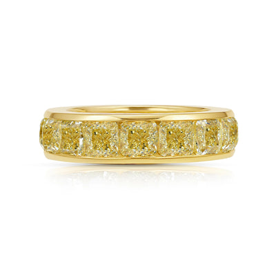 8ct Yellow Diamond Channel Set Eternity Band