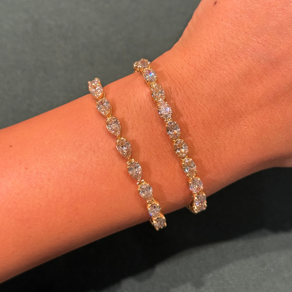 Champagne Diamond Tennis Bracelets by Namdar