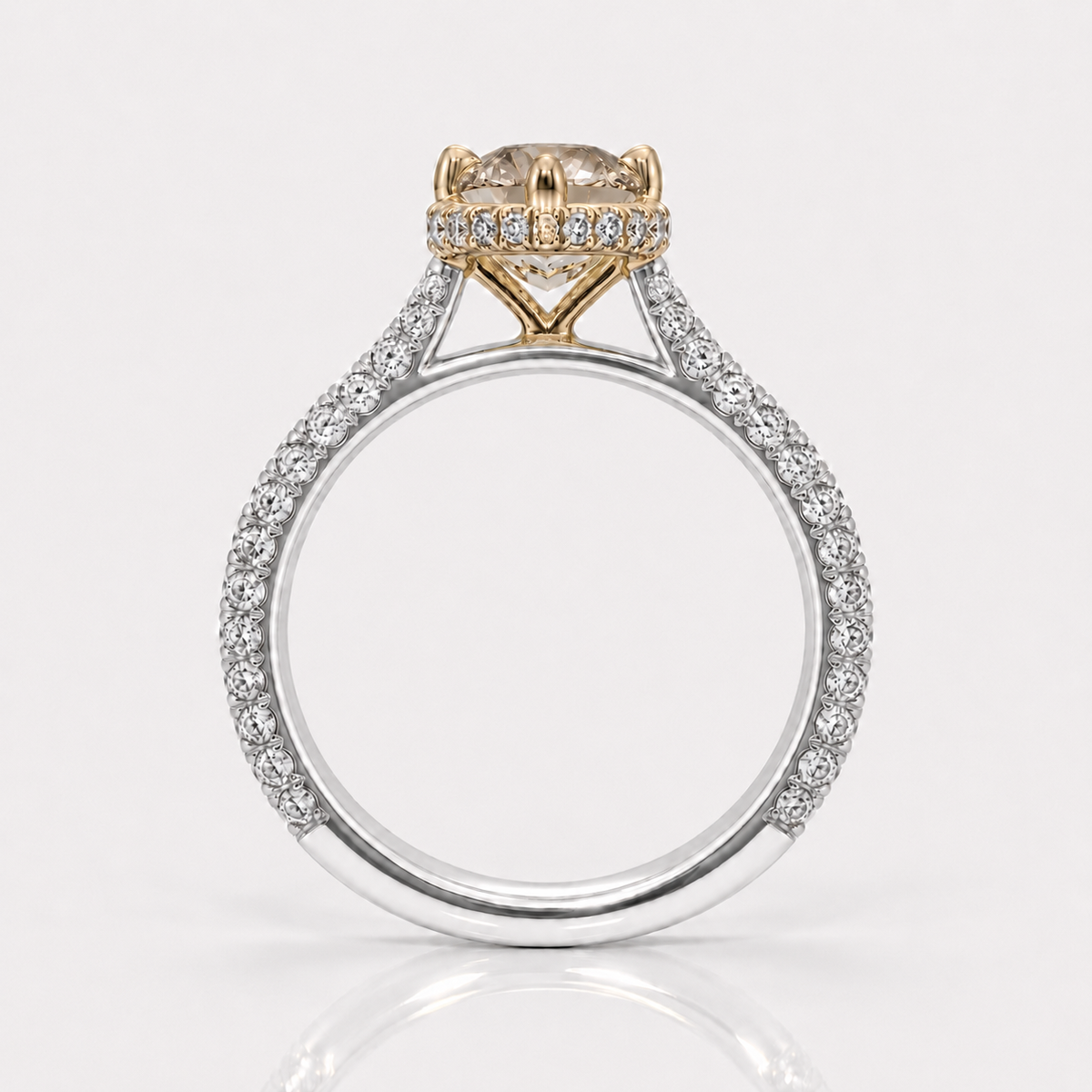 2.02ct Champagne Step-Cut Marquise Diamond Ring