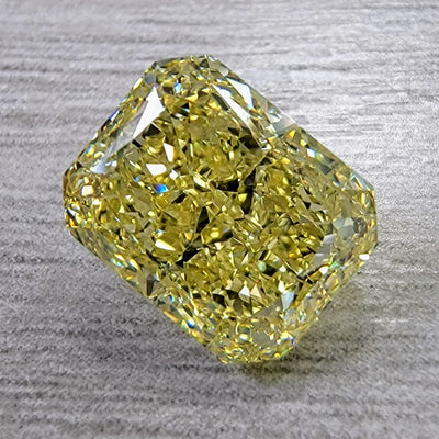 4.00ct Fancy Yellow Elongated Radiant Internally Flawless GIA