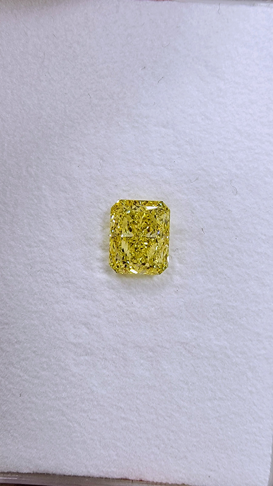 2.04ct Fancy Intense Yellow Elongated Radiant Diamond SI2 GIA