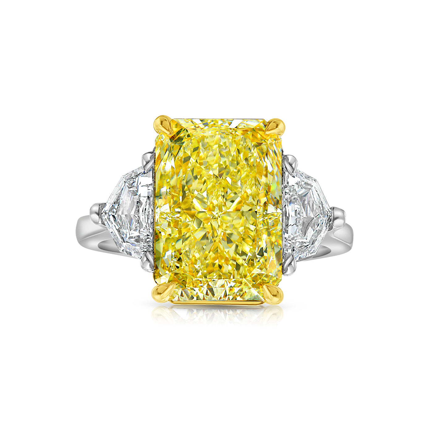 5ct Fancy Light Yellow Elongated Radiant VS1 GIA