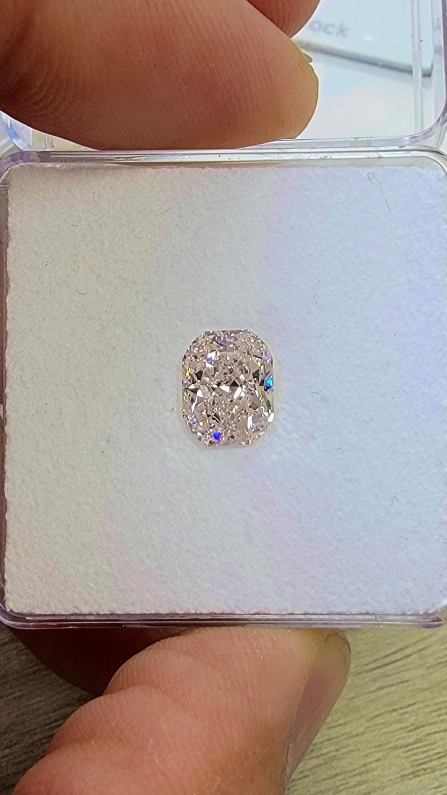2.02ct Very Light Pink Cushion Diamond  SI1 GIA