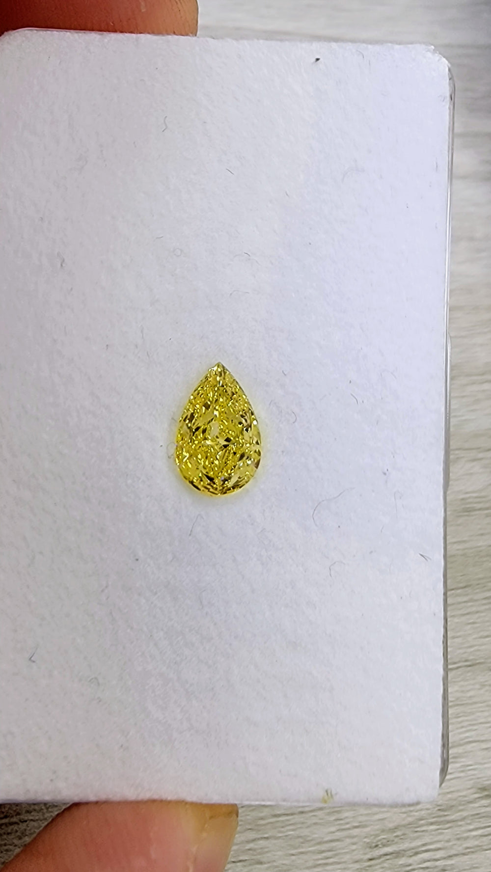1.50ct Fancy Intense Yellow Pear Diamond VS1 GIA