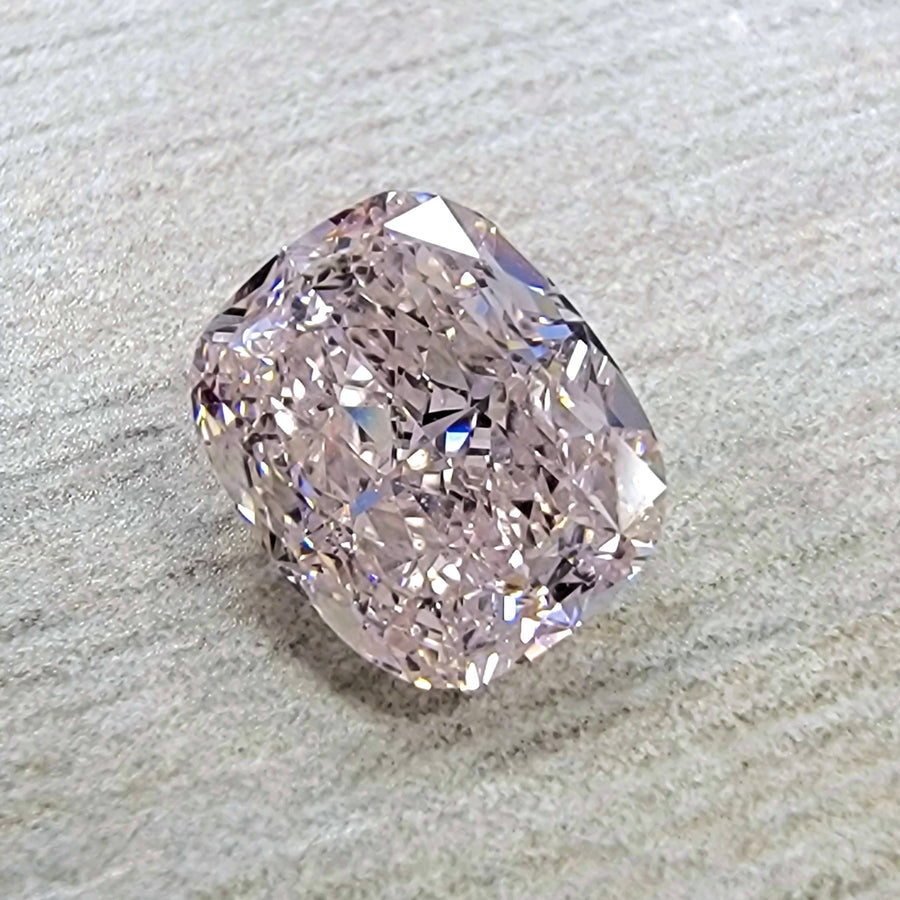 1.05ct Light Pink Cushion Diamond Internally Flawless GIA