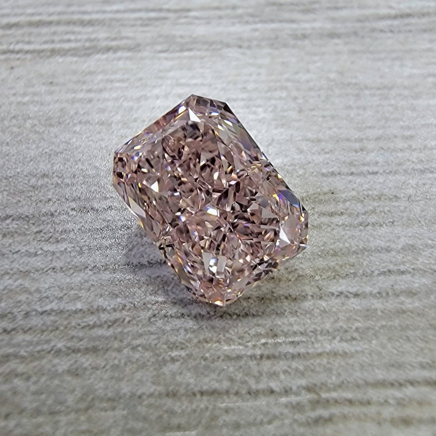 1.25ct Fancy Brownish Pink Elongated Radiant VVS2 GIA