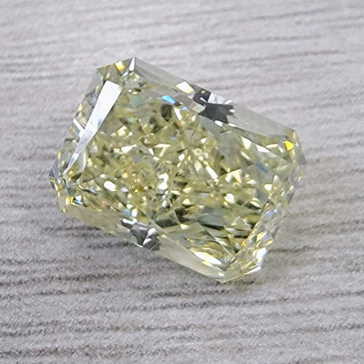5.24ct Light Yellow Elongated Radiant SI1 GIA