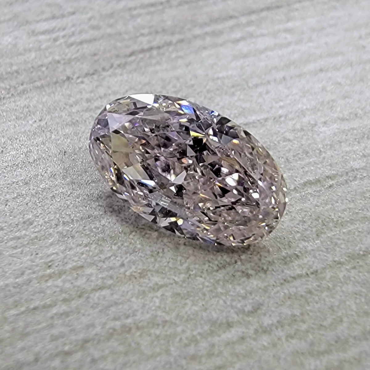 0.67ct Light Pink Oval Diamond VS2 GIA