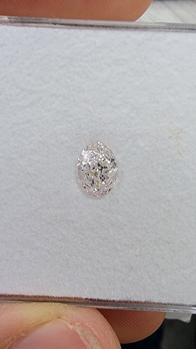 0.82ct Light Pink Oval VS2 GIA