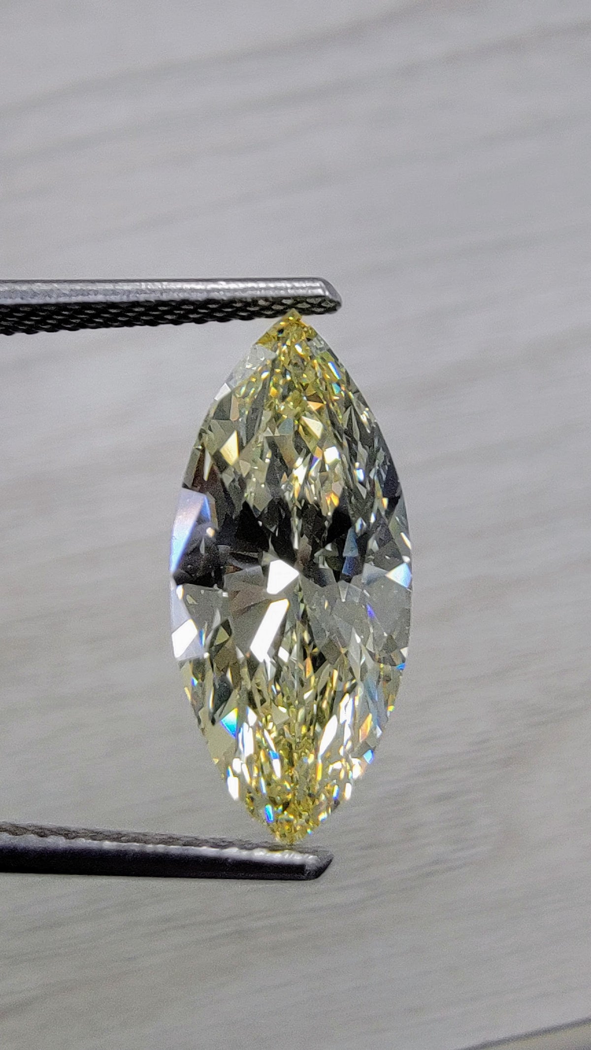3.39ct Fancy Yellow Marquise Diamond VS1 GIA