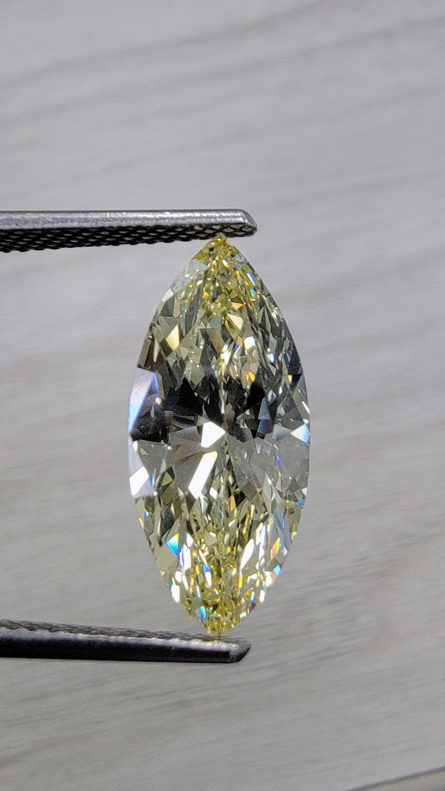 3.39ct Fancy Yellow Marquise Diamond VS1 GIA