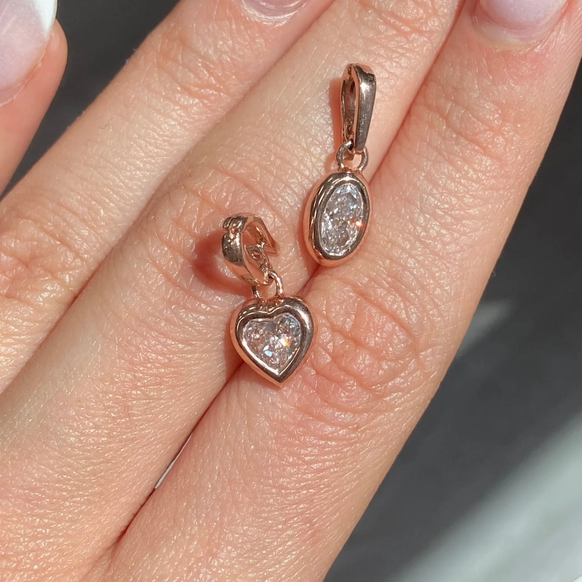 0.67ct Pink Oval Diamond VS2 Charm GIA