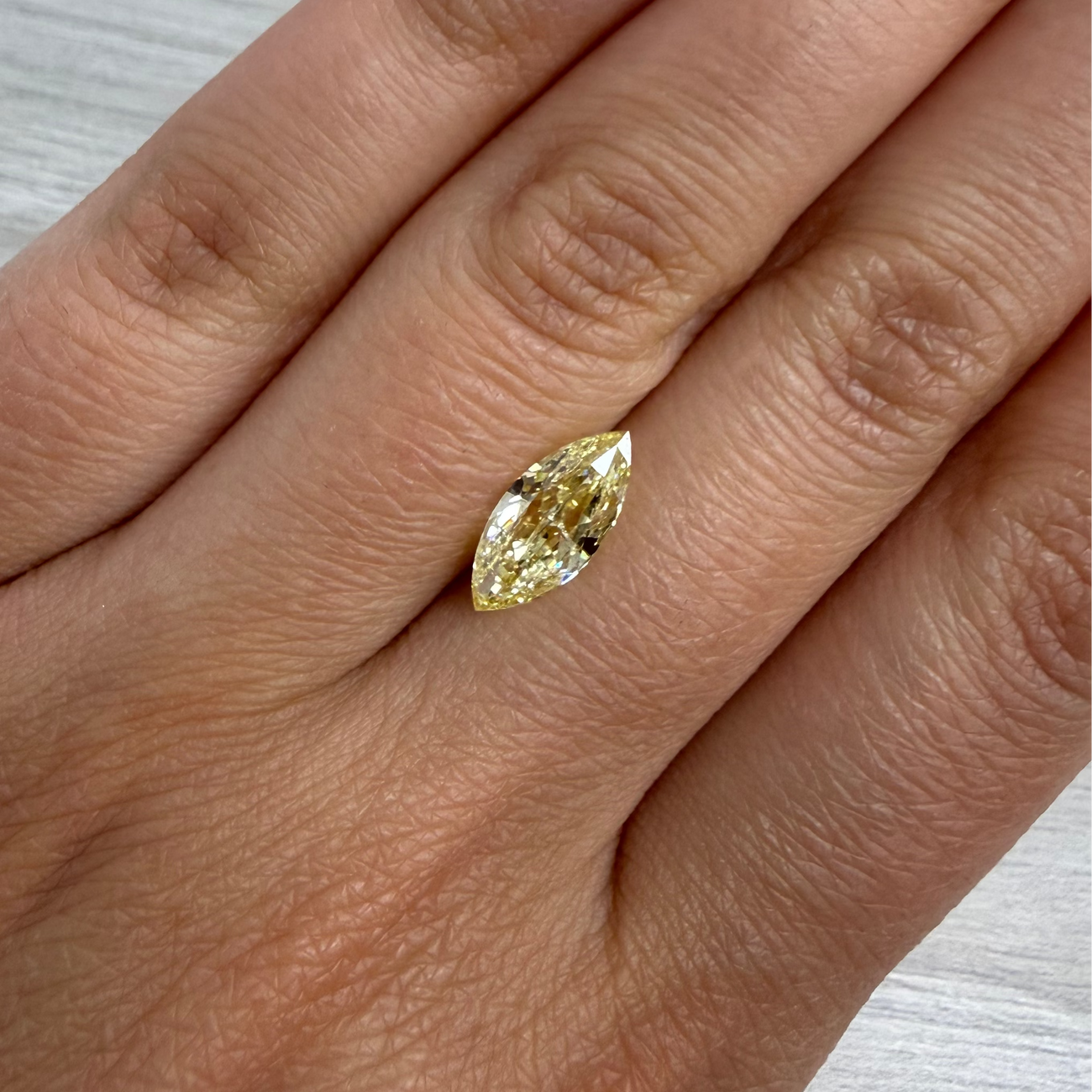 2.01ct Fancy Yellow Marquise Diamond SI1 GIA