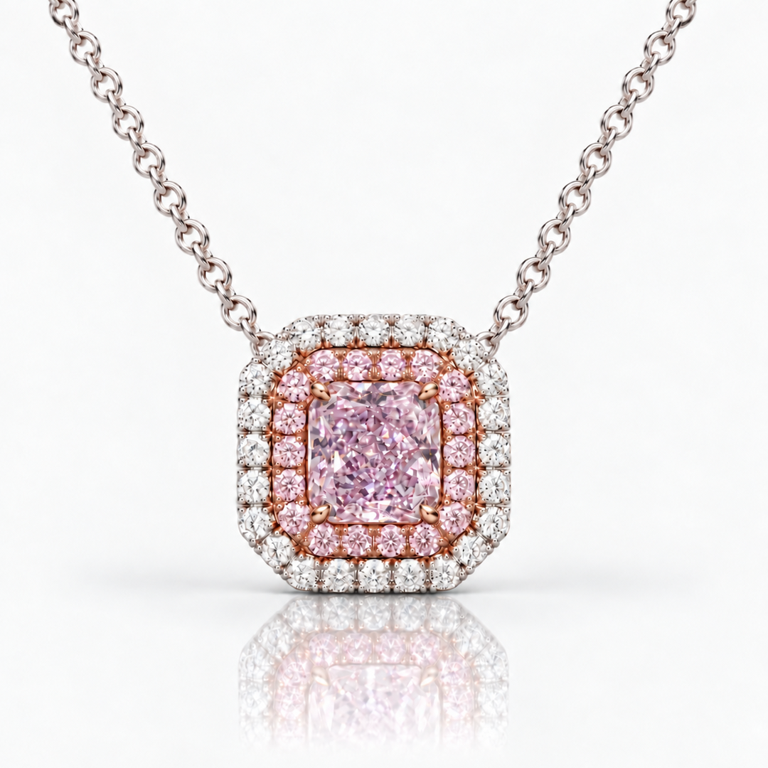 Pinkish Purple Diamond Pendant by Namdar