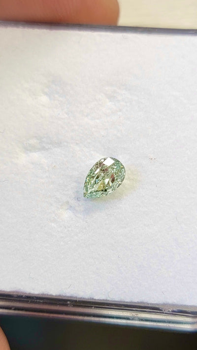 Green Diamond Pear Shape