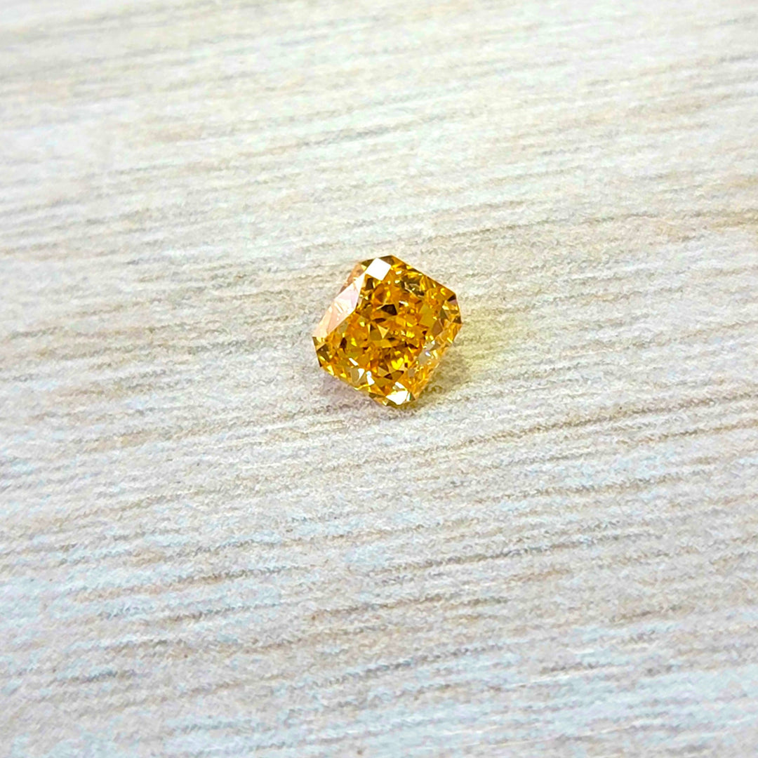 Orange Diamond Radiant Cut