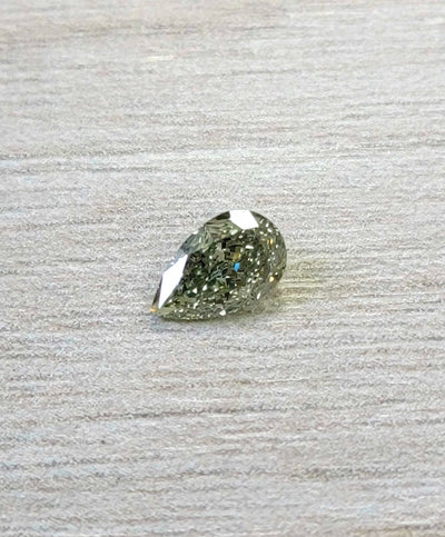 Chameleon Green Diamond Pear Shape