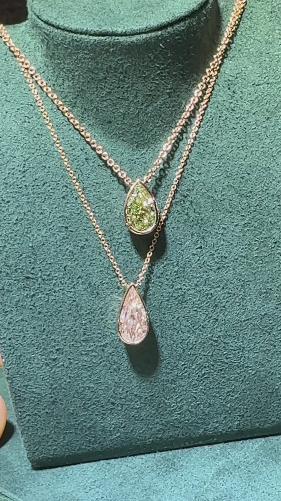 1.71ct Light Pinkish Brown Pear Diamond Bezel Pendant GIA