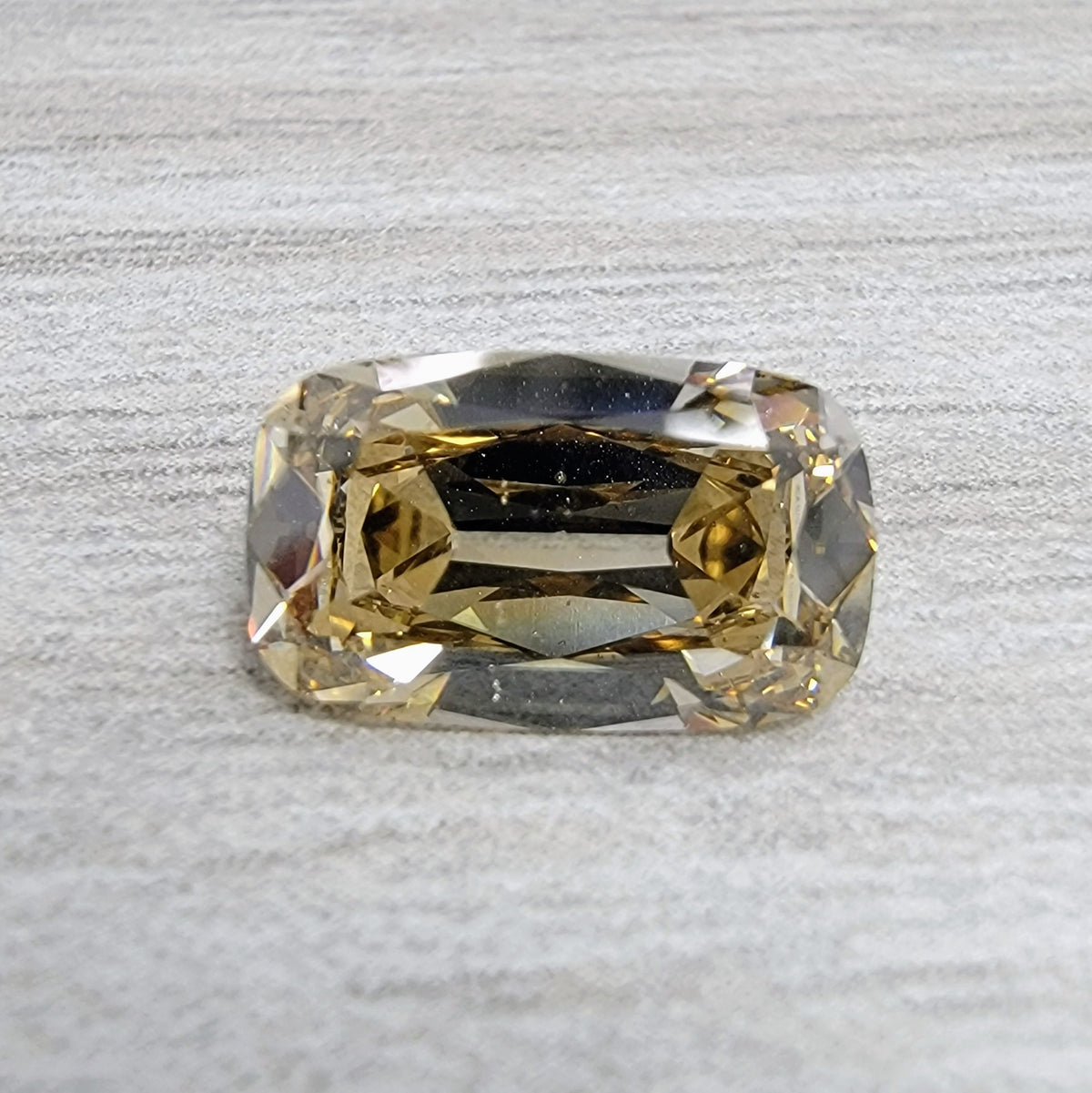 3.01ct Fancy Dark Yellowish Brown Old Mine Cushion Diamond SI1 GIA