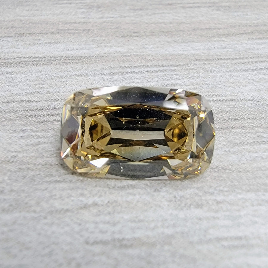 3.01ct Fancy Dark Yellowish Brown Old Mine Cushion Diamond SI1 GIA