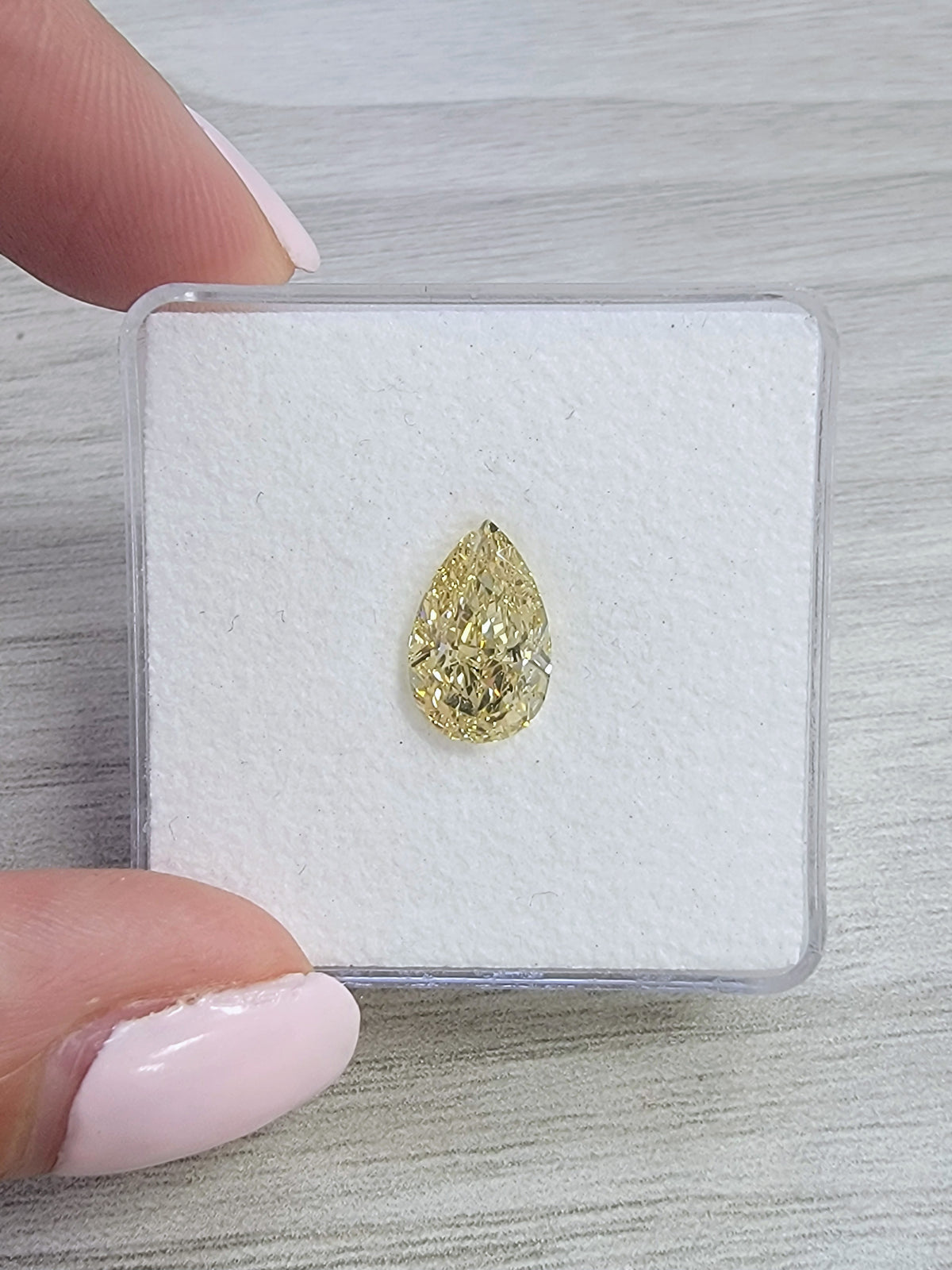 2.54ct Fancy Brownish Yellow Pear Diamond VVS1 GIA