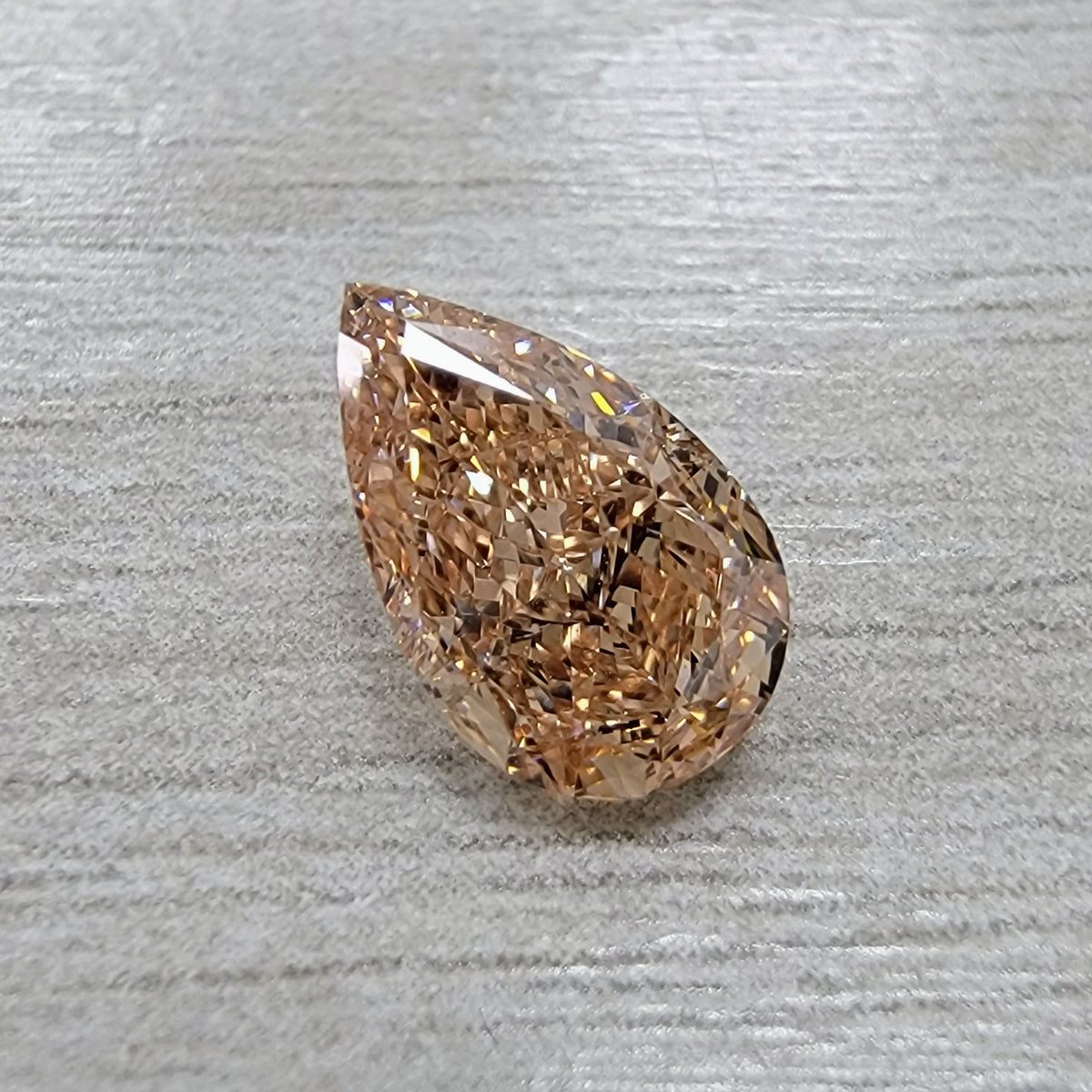 2.02ct Fancy Orange-Brown Pear Diamond VS1 GIA