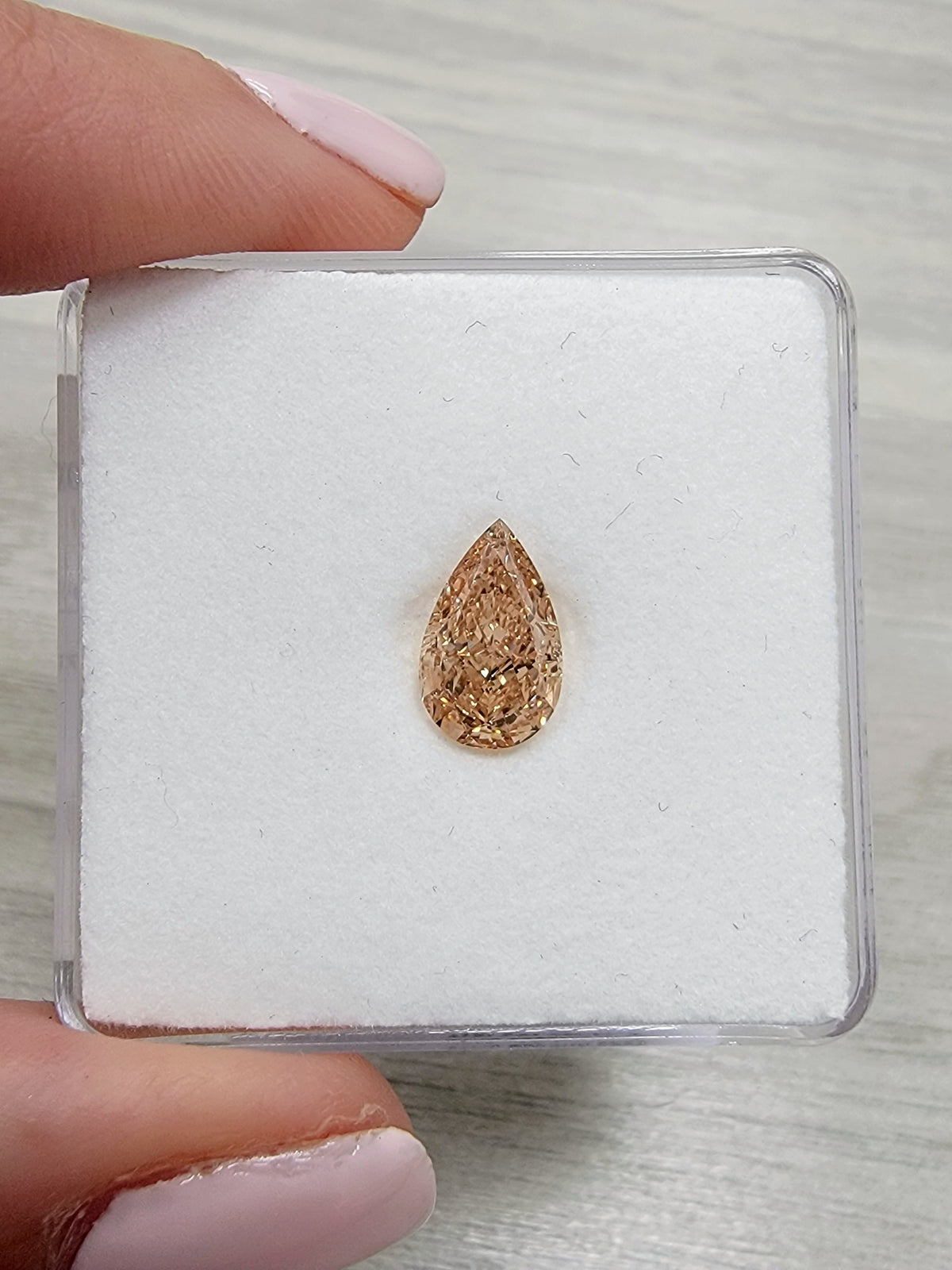 2.02ct Fancy Orange-Brown Pear Diamond VS1 GIA