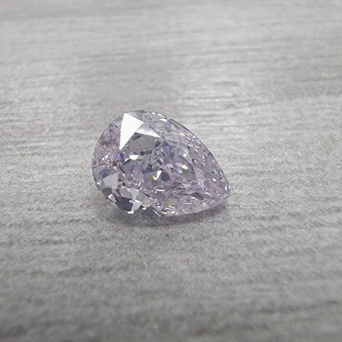 0.58ct Very Light Pink Pear Diamond VS1 GIA