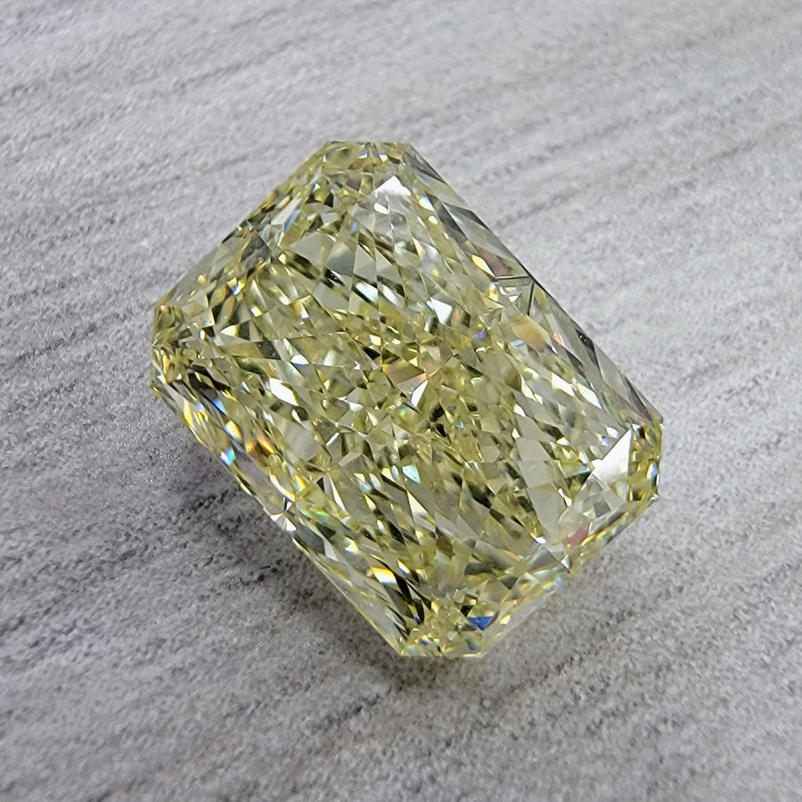 3.22ct Fancy Light Yellow Radiant Diamond IF GIA