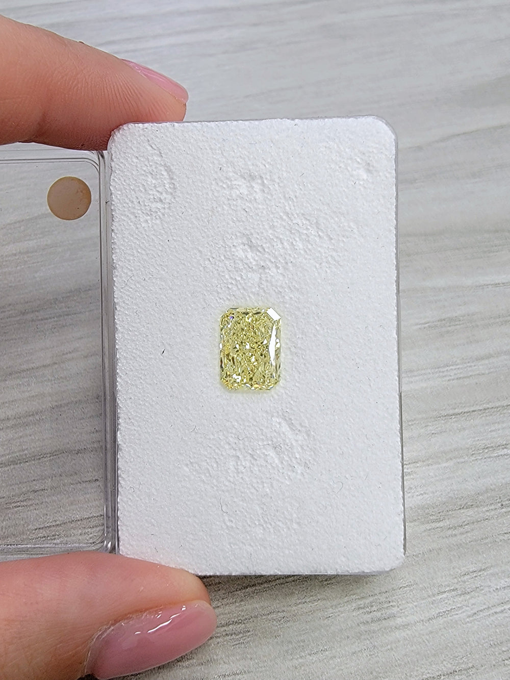 3.22ct Fancy Light Yellow Radiant Diamond IF GIA