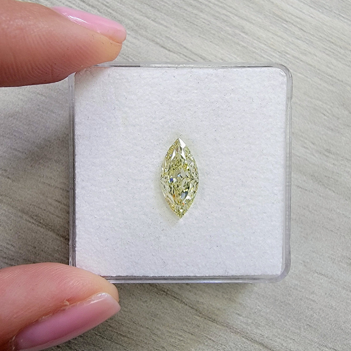 2.07ct Light Yellow Marquise Diamond VS2 GIA