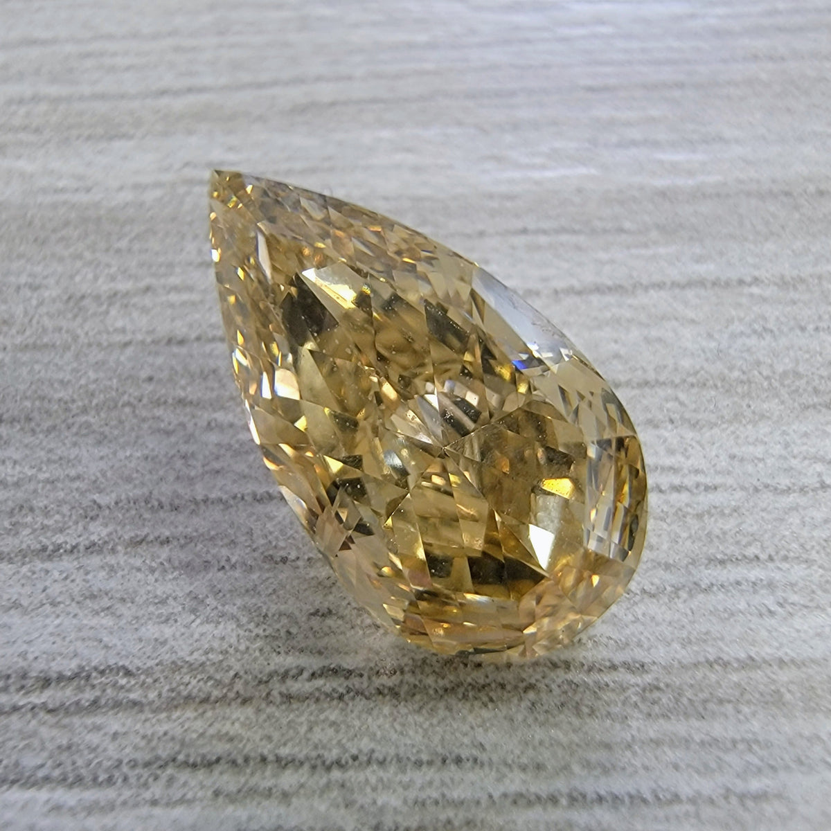 2.51ct Fancy Brown-Yellow Pear Mixed Cut Diamond VS1 GIA