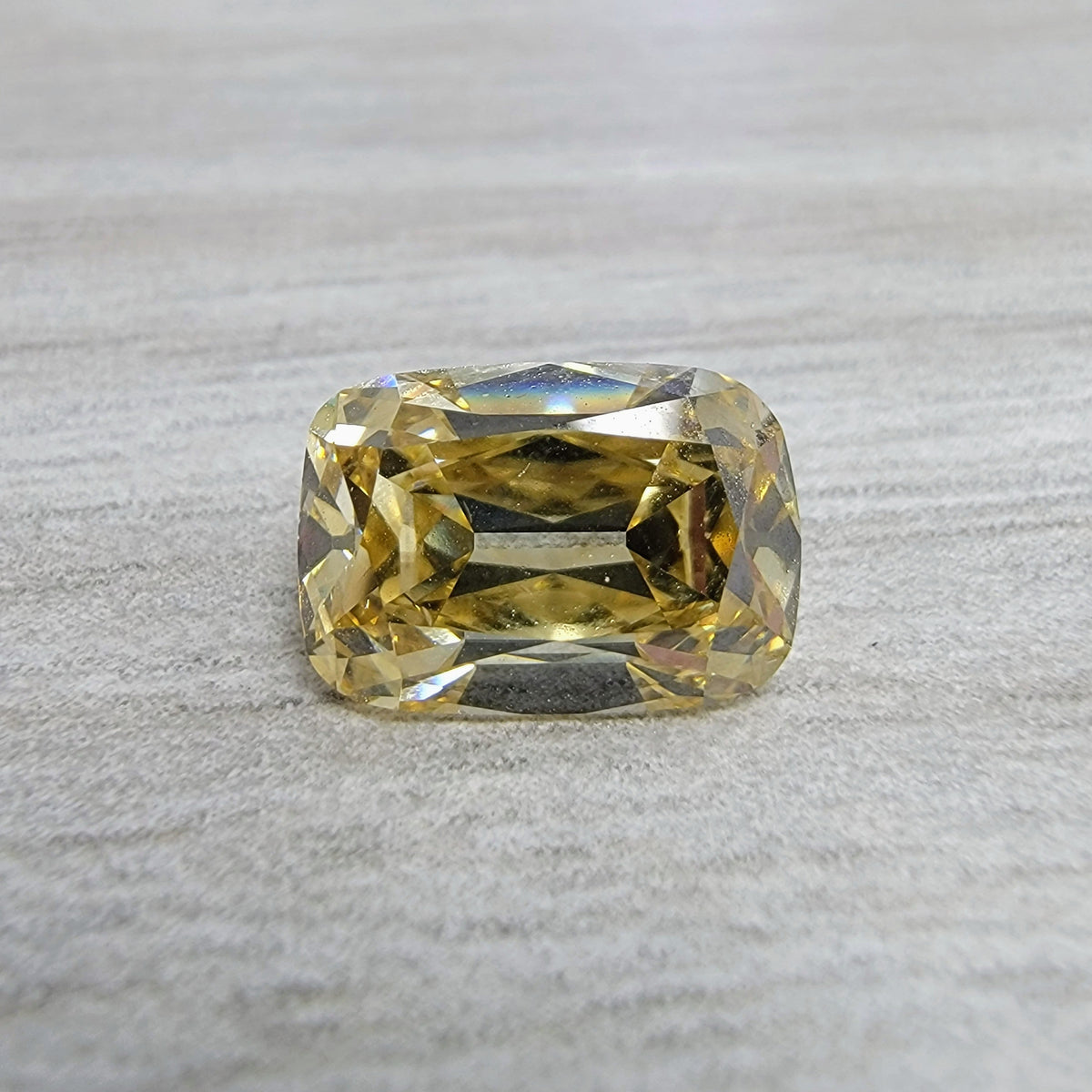 3.01ct Fancy Brownish Yellow Old Mine Cushion Diamond SI1 GIA