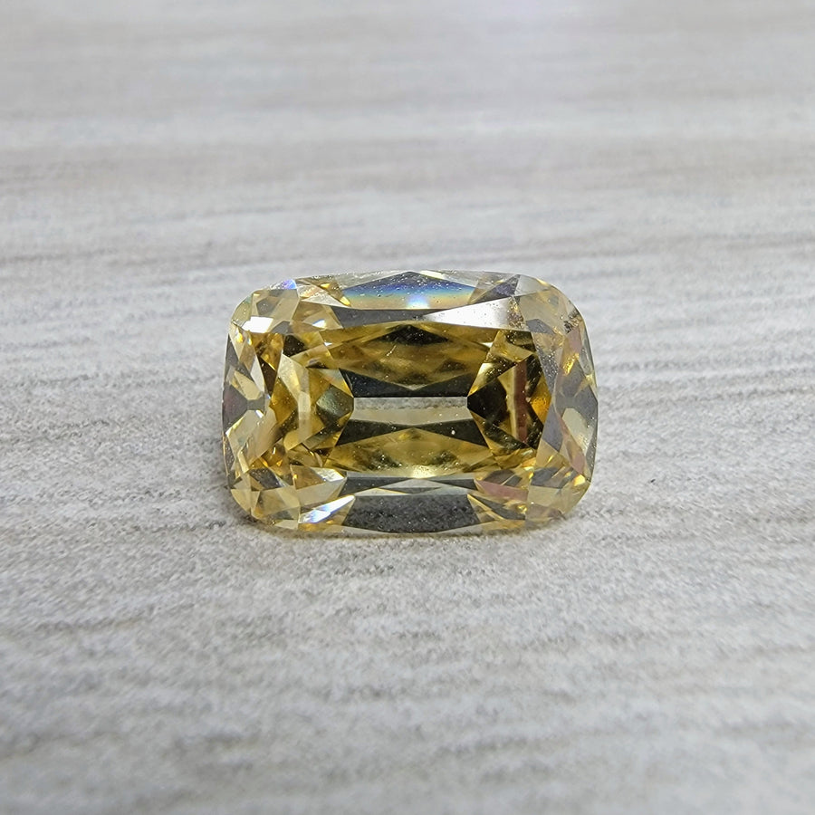 3.01ct Fancy Brownish Yellow Old Mine Cushion Diamond SI1 GIA