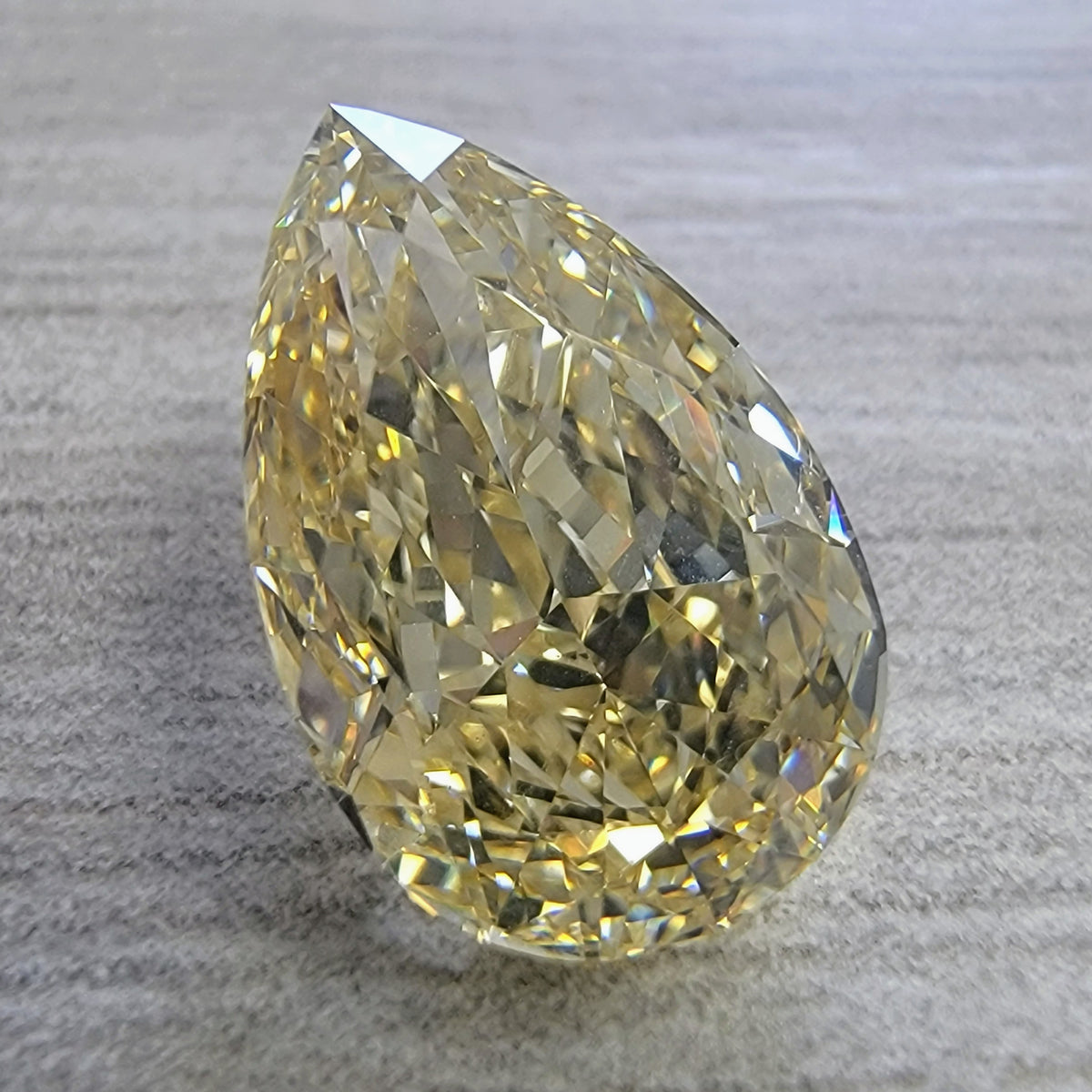 2.54ct Fancy Brownish Yellow Pear Diamond VVS1 GIA